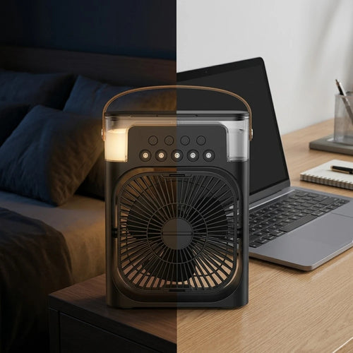 Ventilador Humidificador LED Portátil