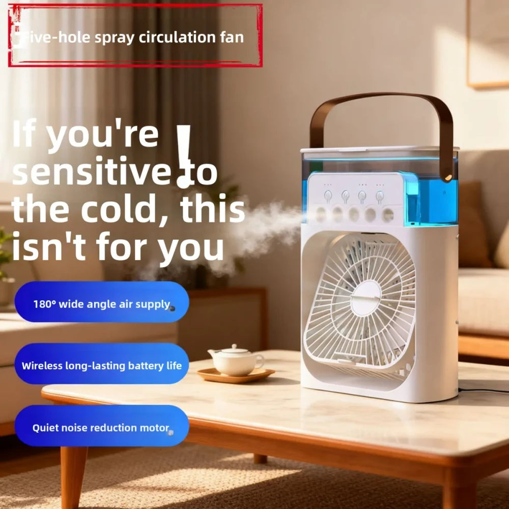 Ventilador Humidificador LED Portátil